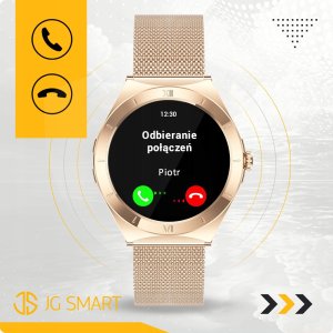 SMARTWATCH ZEGAREK DAMSKI ROZMOWY MENU PL WODOODPORNY AMOLED ZDROWIE 3paski 12