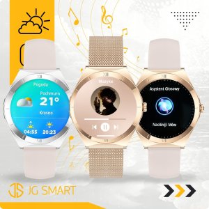SMARTWATCH ZEGAREK DAMSKI ROZMOWY MENU PL WODOODPORNY AMOLED ZDROWIE 3paski 8
