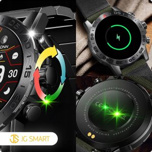 SMARTWATCH ZEGAREK MĘSKI MENU JĘZYK POLSKI ROZMOWY CZARNY PREMIUM + 3 PASKI 13