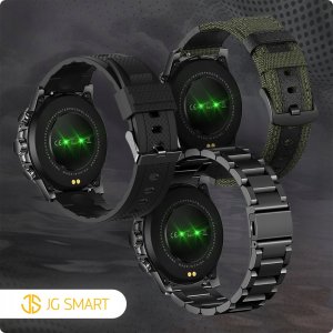 SMARTWATCH ZEGAREK MĘSKI MENU JĘZYK POLSKI ROZMOWY CZARNY PREMIUM + 3 PASKI 14