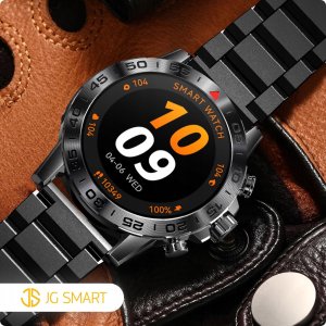 SMARTWATCH ZEGAREK MĘSKI MENU JĘZYK POLSKI ROZMOWY CZARNY PREMIUM + 3 PASKI 15