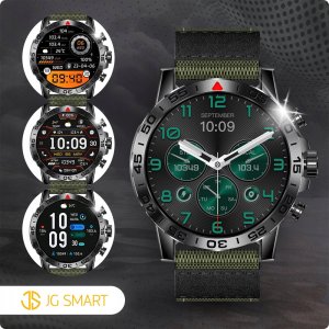 SMARTWATCH ZEGAREK MĘSKI MENU JĘZYK POLSKI ROZMOWY CZARNY PREMIUM + 3 PASKI 4
