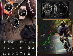 SMARTWATCH DAMSKI Z GPS MENU PL AMOLED 400mAh ROZMOWY CIŚNIENIE PULS SPORT 11