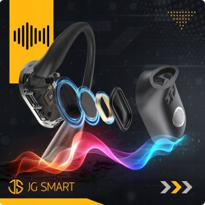 SŁUCHAWKI BEZPRZEWODOWE BLUETOOTH v5.4 ZAUSZNE POWERBANK NA ROWER SPORTOWE 7