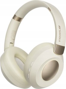 SŁUCHAWKI PRZEWODOWE NAUSZNE ENC BEŻOWE GAMINGOWE SPORTOWE MINI JACK 3.5mm 14