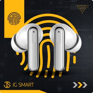 SŁUCHAWKI BEZPRZEWODOWE BLUETOOTH DOKANAŁOWE BIAŁE ANC ENC BT 5.3 POWERBANK 12