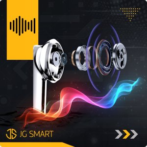 SŁUCHAWKI BEZPRZEWODOWE BLUETOOTH DOKANAŁOWE BIAŁE ANC ENC BT 5.3 POWERBANK 9