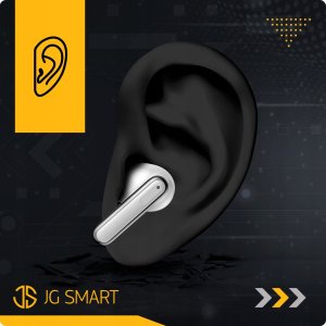 SŁUCHAWKI BEZPRZEWODOWE BLUETOOTH DOKANAŁOWE BIAŁE ANC ENC BT 5.3 POWERBANK 10