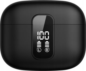 SŁUCHAWKI BEZPRZEWODOWE BLUETOOTH DOKANAŁOWE CZARNE ANC ENC BT 5.3 SPORTOWE 2