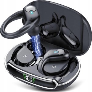 SŁUCHAWKI BEZPRZEWODOWE BLUETOOTH DOKANAŁOWE SPORTOWE GŁOŚNE + POWERBANK 2