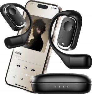 SŁUCHAWKI BEZPRZEWODOWE ZAUSZNE TWS POWERBANK IDEALNE DO BIEGANIA I ROWER 2