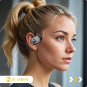 SŁUCHAWKI BEZPRZEWODOWE BLUETOOTH ZAUSZNE POWERBANK NA ROWER DO BIEGANIA 4