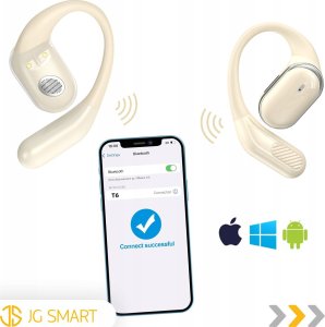 SŁUCHAWKI BEZPRZEWODOWE BLUETOOTH v5.4 ZAUSZNE POWERBANK DO BIEGANIA ROWER 3