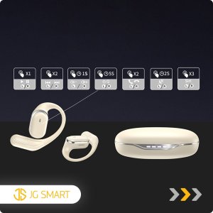 SŁUCHAWKI BEZPRZEWODOWE BLUETOOTH v5.4 ZAUSZNE POWERBANK DO BIEGANIA ROWER 9