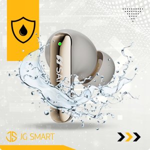 SŁUCHAWKI DAMSKIE BEZPRZEWODOWE BLUETOOTH 5.4 DOKANAŁOWE BEŻOWE + POWERBANK 13