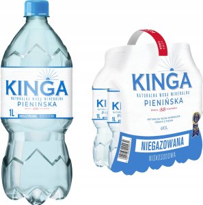6x Naturalna Woda Mineralna Kinga Pienińska niegazowana 1000 ml 1
