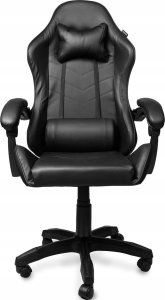 Fotel gamingowy krzesło obrotowe ekoskóra czarny 5