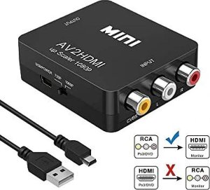 RoGer Adapter to Transfer RCA to HDMI Signal (+Audio) 1