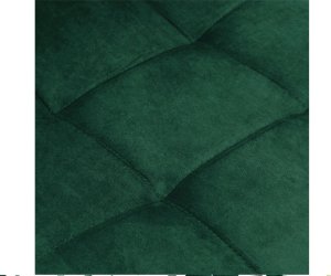 Krzesło tapicerowane welurowe do salonu jadalni velvet loft butelkowa zieleń 6