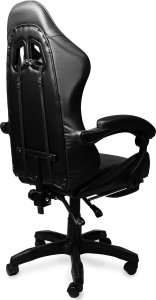 Fotel Bauerkraft Fotel gamingowy krzesło obrotowe z podnóżkiem czarny 10