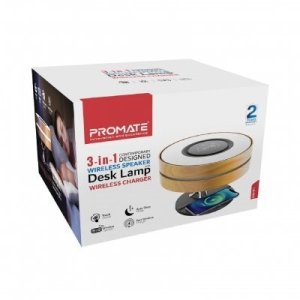 Promate Mirth 3in1 / Night Lamp / Bluetooth speaker 10W / Qi Wireless charging / LED Clock 3