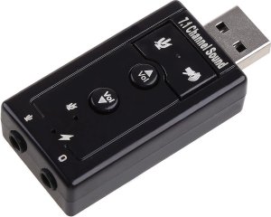 Karta dźwiękowa Roger RoGer USB Audio card with microphone input Virtual 7.1 2