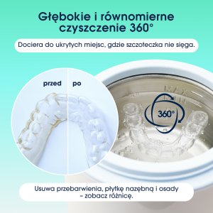 ZENT Myjka Ultradźwiękowa ZENT do nakładek protez invisalign aparatów biżuterii 0.22L 7
