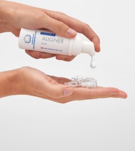 Myjka ultradźwiękowa pianka pudełko - zestaw do nakładek, invisalign 3szt. 6