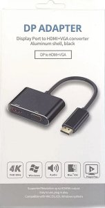 RoGer DisplayPort to HDMI + VGA Adapter v1.4 / 4K@30Hz 2