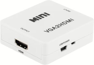 RoGer VGA to HDMI Video Signal Converter (+Audio) / white 1