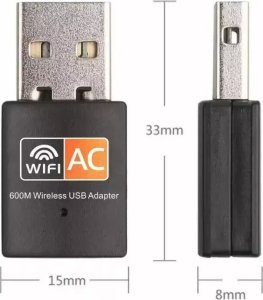 Karta sieciowa Roger RoGer USB WiFi Dual Band Adapter 802.11ac / 600mbps / RTL8811cu 2