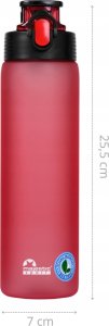 Butelka tritanowa Majestic Sport Okosei Mat 750 ml czerwona 9
