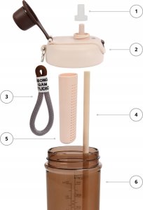 Butelka tritanowa Majestic Sport Zoya 950 ml kawowy 15