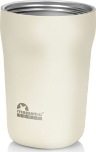 Kubek termiczny ze słomką Majestic Sport Hoody 420 ml biały 2