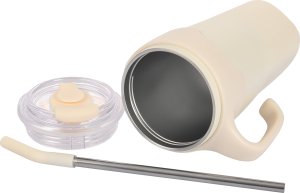 Kubek termiczny ze słomką Majestic Sport Jelly 650 ml biały 6