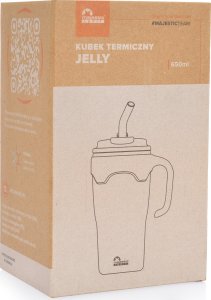 Kubek termiczny ze słomką Majestic Sport Jelly 650 ml biały 8
