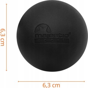 Piłka do masażu Majestic Sport LA TORTURA 6.3 cm czarna 4