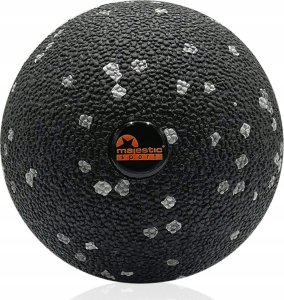 Piłka do masażu Majestic Sport TENSO MONO 8 cm czarno-szara 1