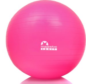 Piłka gimnastyczna Majestic Sport GYMball 55 cm różowa 1