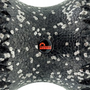 Roller do masażu Majestic Sport TENSO DOBLE 42x15 cm z wypustkami czarno-szary 4