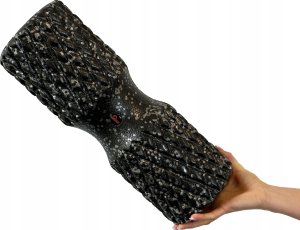 Roller do masażu Majestic Sport TENSO DOBLE 42x15 cm z wypustkami czarno-szary 5