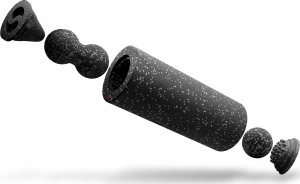 Roller do masażu Majestic Sport TENSO OCULTO 5w1 35x15 cm czarno-szary 3
