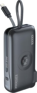 Promate PowerPack-10i Charger Power Bank 22W / 10000mAh / USB-C / QC3.0 / iWatch 2,5W / 220V EU/US/UK 2