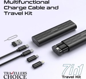 Kabel USB Promate USB-C - microUSB 0.3 m Czarny (6959144066486) 2