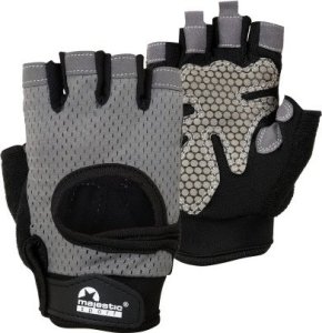 Rękawiczki treningowe Majestic Sport BASIC I krótkie szare r. L 2