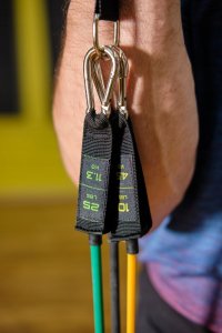 Zestaw gum oporowych do ćwiczeń ekspander Majestic Sport /5 sztuk/ 11