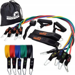 Zestaw gum oporowych do ćwiczeń ekspander Majestic Sport /5 sztuk/ 16