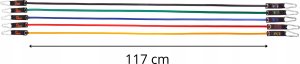 Zestaw gum oporowych do ćwiczeń ekspander Majestic Sport /5 sztuk/ 9