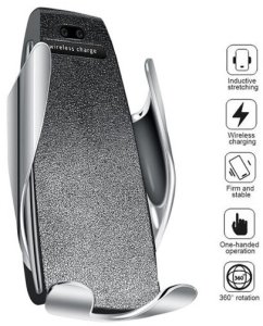 RoGer S5 Car Holder with Wireless Charging 10W  for smartphones 2