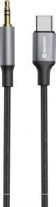 Swissten Audio Adapter Textile USB-C - 3.5mm Jack Cable 1.5m 1